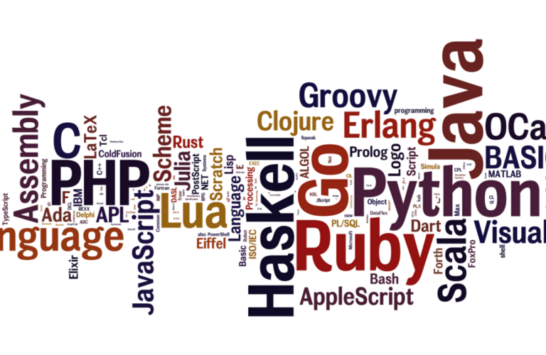 Programming Languages Image: An illustrative depiction featuring icons and names of various programming languages, such as Python, Java, JavaScript, C++, and more, symbolizing the diverse and dynamic landscape of programming choices available to developers.
